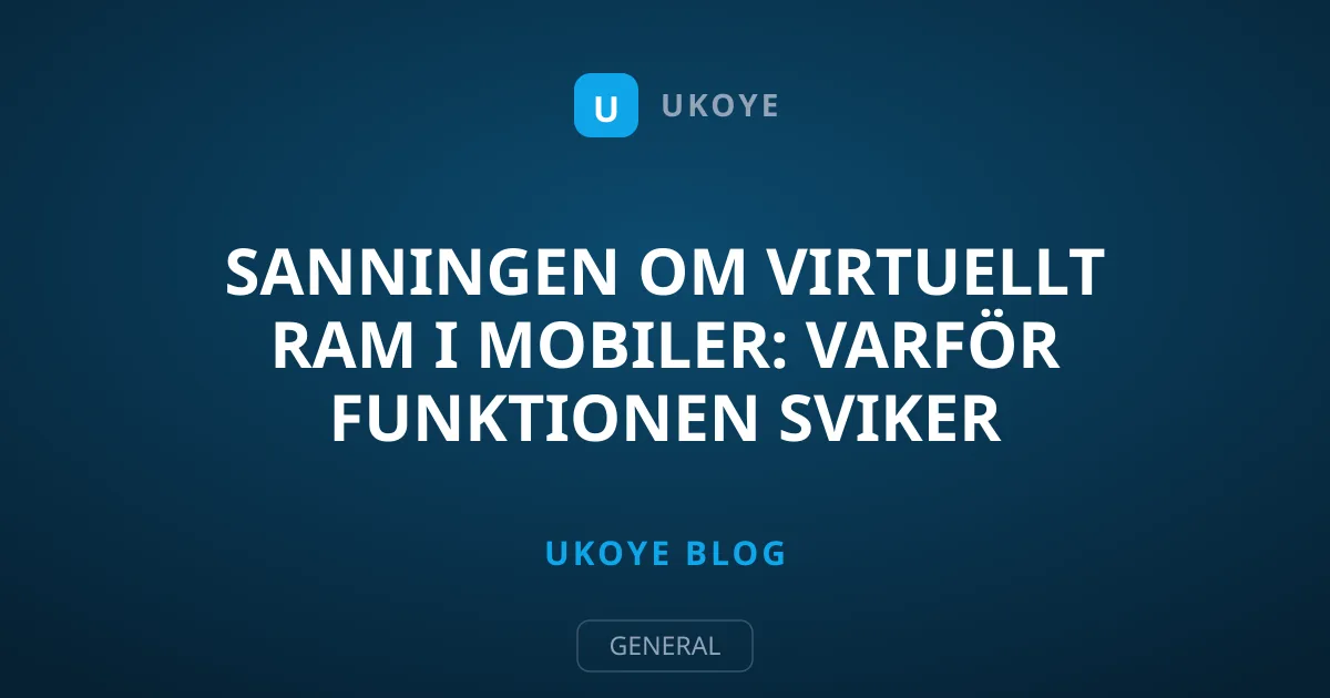 Sanningen om virtuellt RAM i mobiler: Varför funktionen sviker