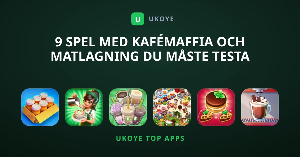 9 Spel Med Kafémaffia Och Matlagning Du Måste Testa
